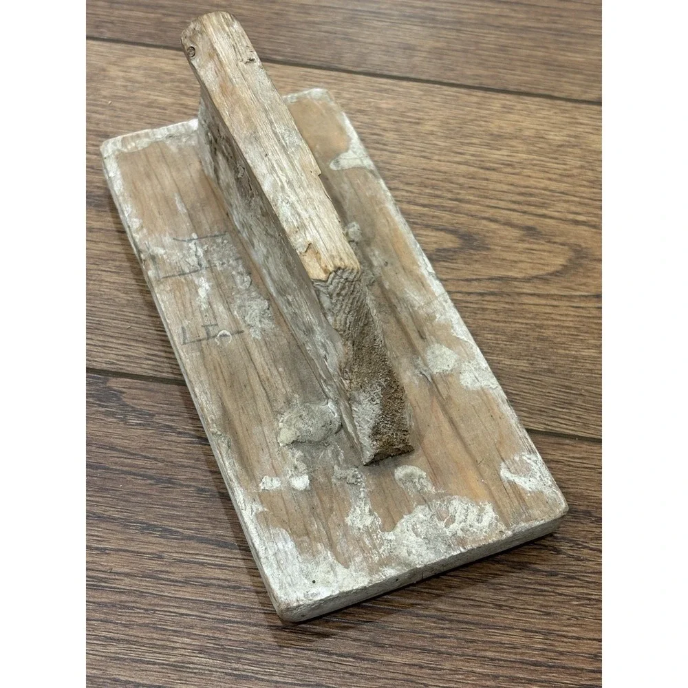 Vintage Whisk Broom Straw & Trowel / Float Primitive Farmhouse Decor